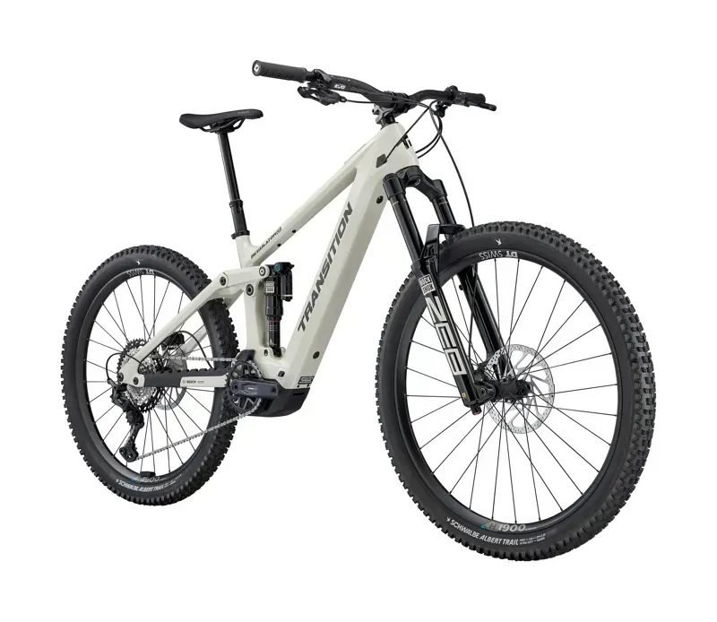Transition Regulator CX Carbon eMountain Bike in Glacier White-1