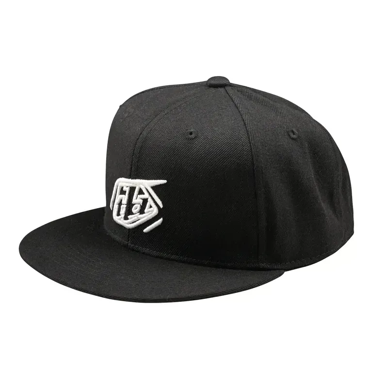 Troy Lee Designs Badge Flat Bill Snapback in Black