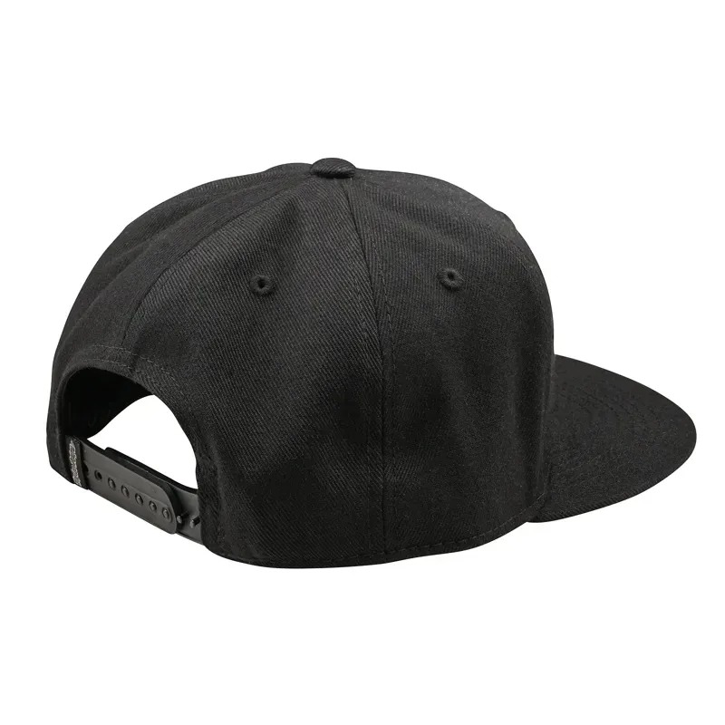 Troy Lee Designs Badge Flat Bill Snapback in Black-1