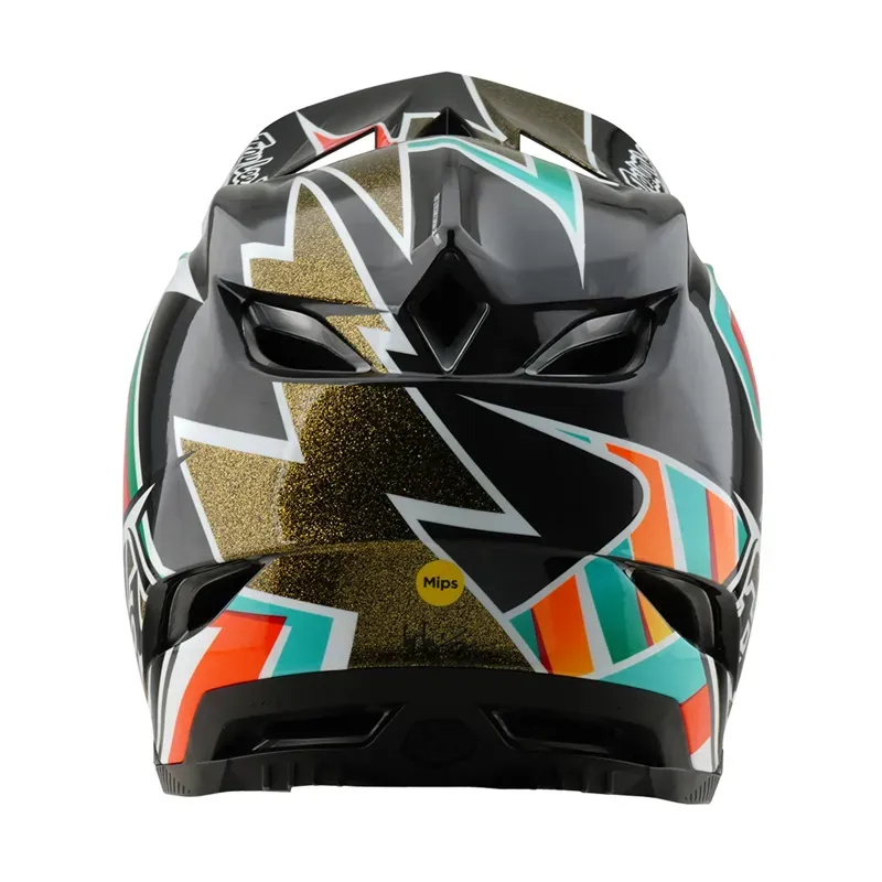 Troy Lee Designs D4 Carbon MIPS Helmet in Frames Black/Gold-6