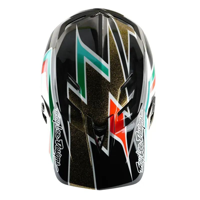 Troy Lee Designs D4 Carbon MIPS Helmet in Frames Black/Gold-7