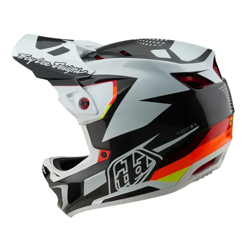 Troy Lee Designs D4 Carbon MIPS Helmet in Optic Black-2