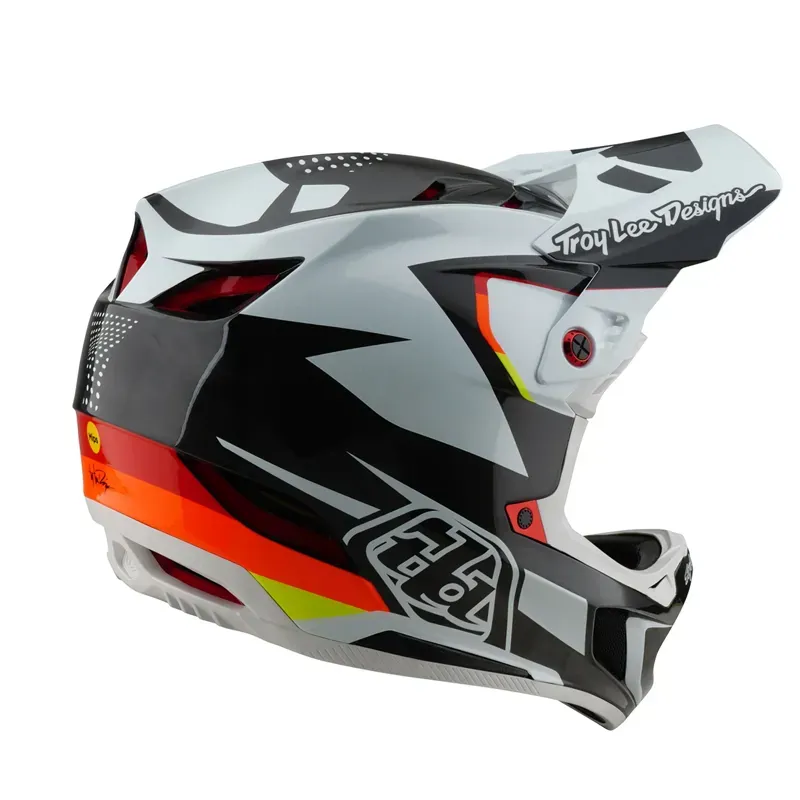 Troy Lee Designs D4 Carbon MIPS Helmet in Optic Black-3