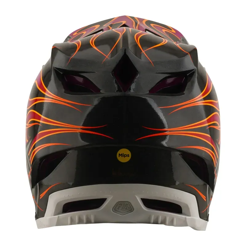 Troy Lee Designs D4 Carbon MIPS Helmet in Torched - Carbon/Magenta-3