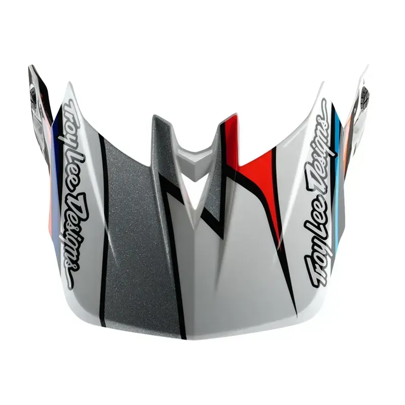 Troy Lee Designs D4 Helmet Visor in Frames White/Silver