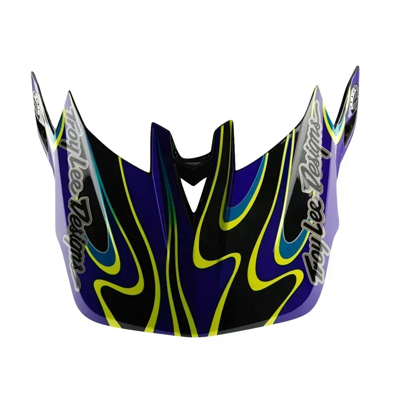 Troy Lee Designs D4 Helmet Visor in Torched Black/Purple