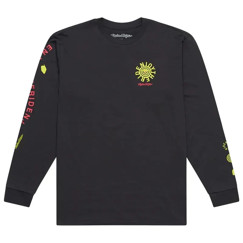 Troy Lee Designs Enjoy Long Sleeve T-Shirt in Carbon