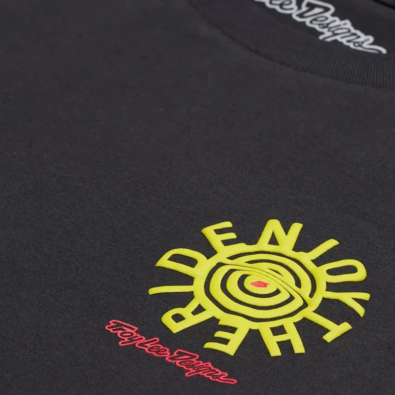 Troy Lee Designs Enjoy Long Sleeve T-Shirt in Carbon-2