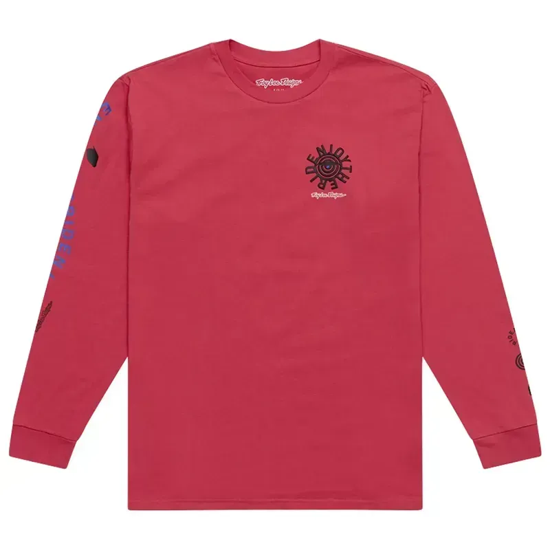 Troy Lee Designs Enjoy Long Sleeve T-Shirt in Fuchsia