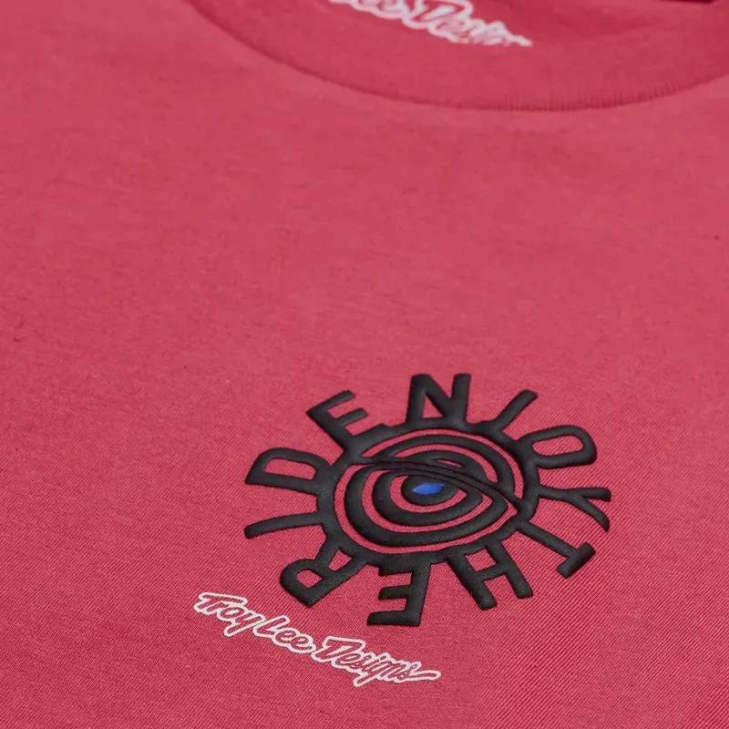 Troy Lee Designs Enjoy Long Sleeve T-Shirt in Fuchsia-2