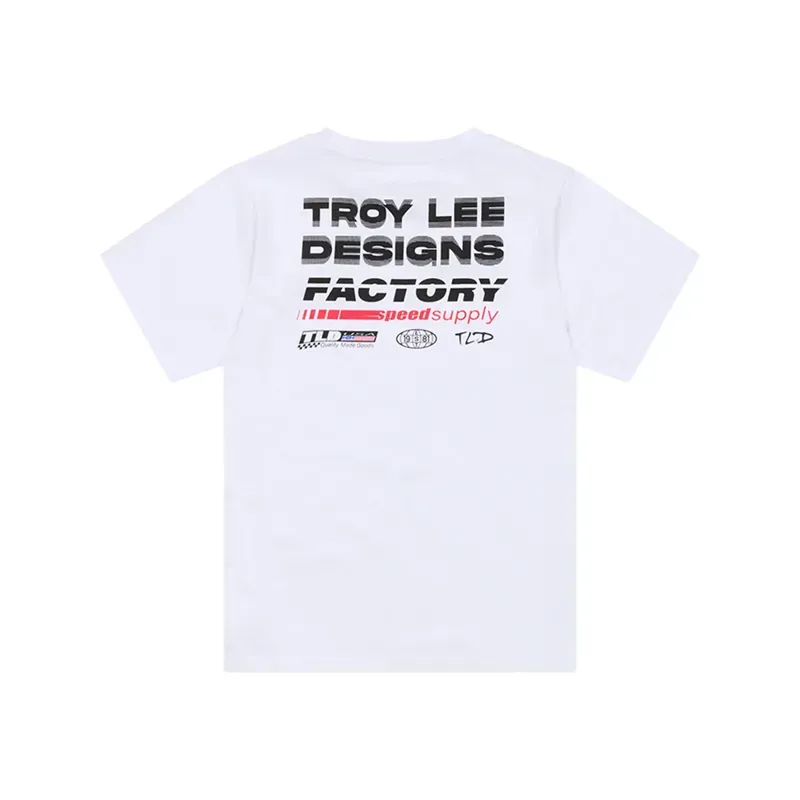 Troy Lee Designs Factory T-Shirt in White-1