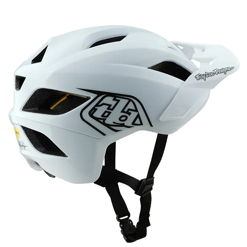 Troy Lee Designs Flowline MIPS Helmet in Point White-2