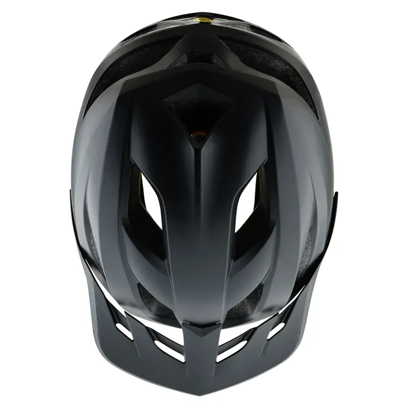 Troy Lee Designs Flowline MIPS Youth Helmet in Point Black/Charcoal-3
