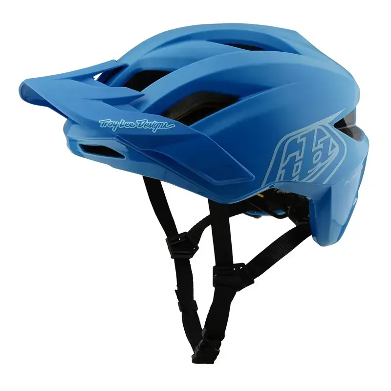 Troy Lee Designs Flowline MIPS Youth Helmet in Point Cobalt/Blue