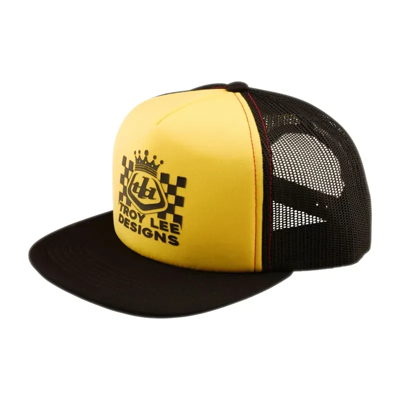 Troy Lee Designs Friday Night Trucker Snapback Cap in Black/Gold