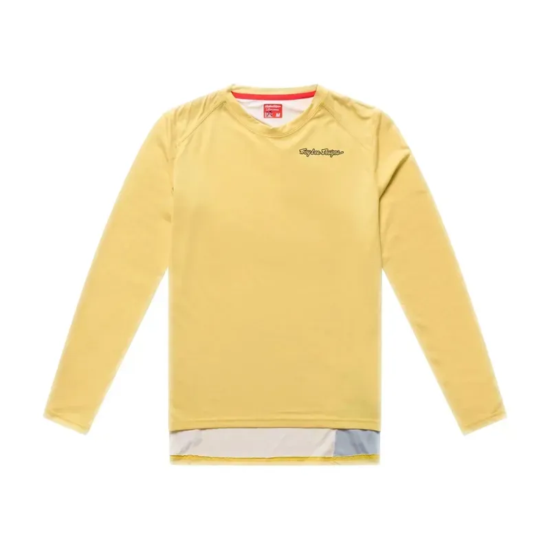 Troy Lee Designs Lilium Pro Women's Long Sleeve Jersey in Butter