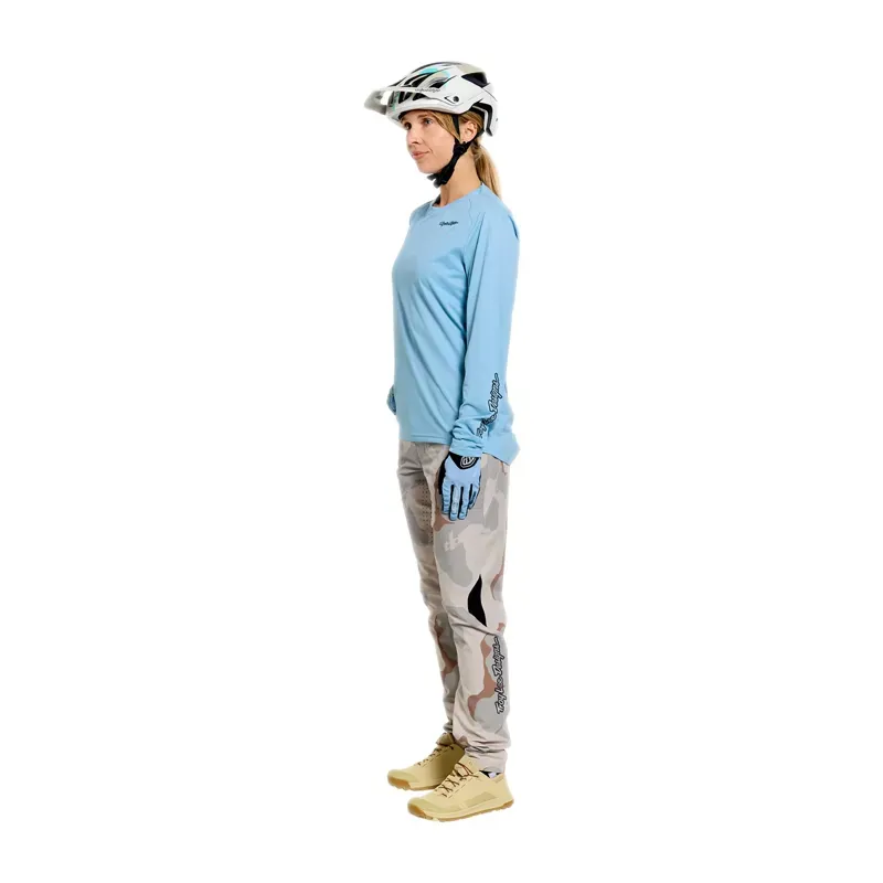 Troy Lee Designs Lilium Pro Women's Long Sleeve Jersey in Dawn Blue-7