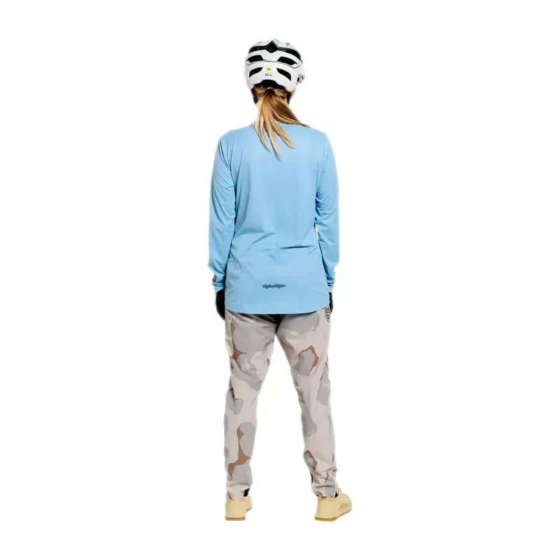 Troy Lee Designs Lilium Pro Women's Long Sleeve Jersey in Dawn Blue-8