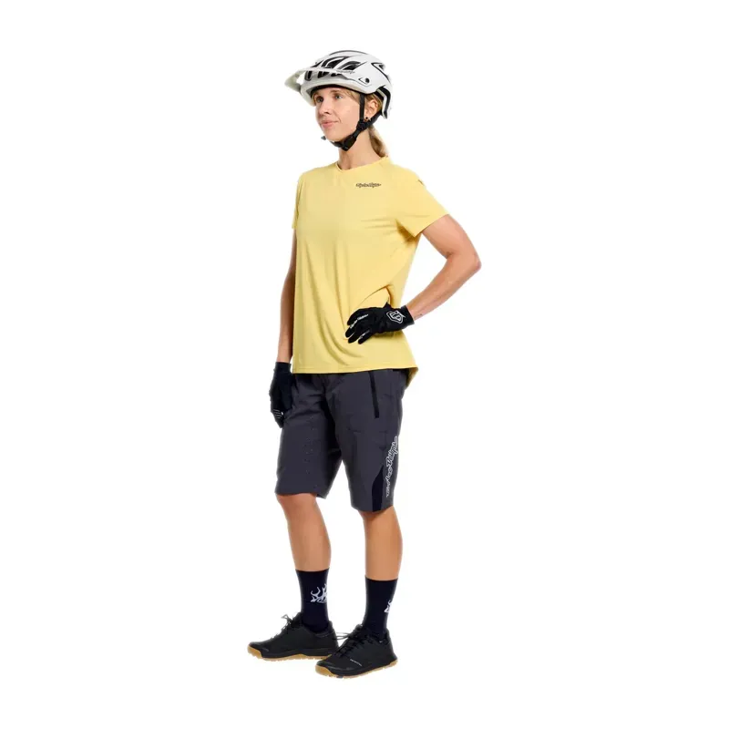 Troy Lee Designs Lilium Pro Women's Short Sleeve Jersey in Mono Butter-8