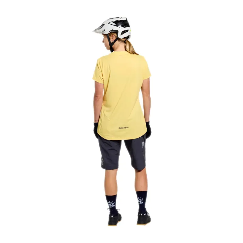 Troy Lee Designs Lilium Pro Women's Short Sleeve Jersey in Mono Butter-9