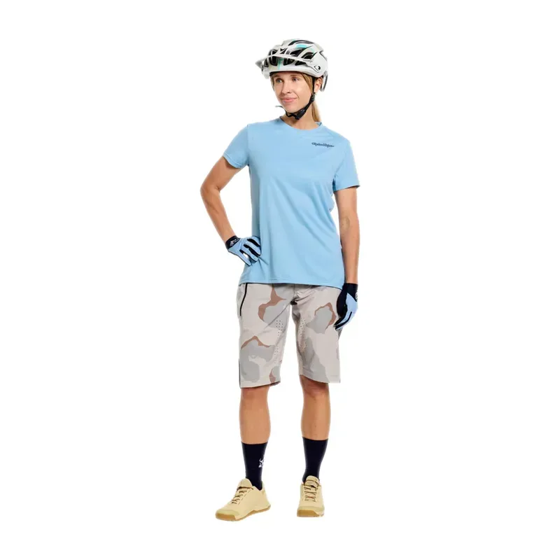 Troy Lee Designs Lilium Pro Womens S/S Jersey in Mono Dawn Blue-10