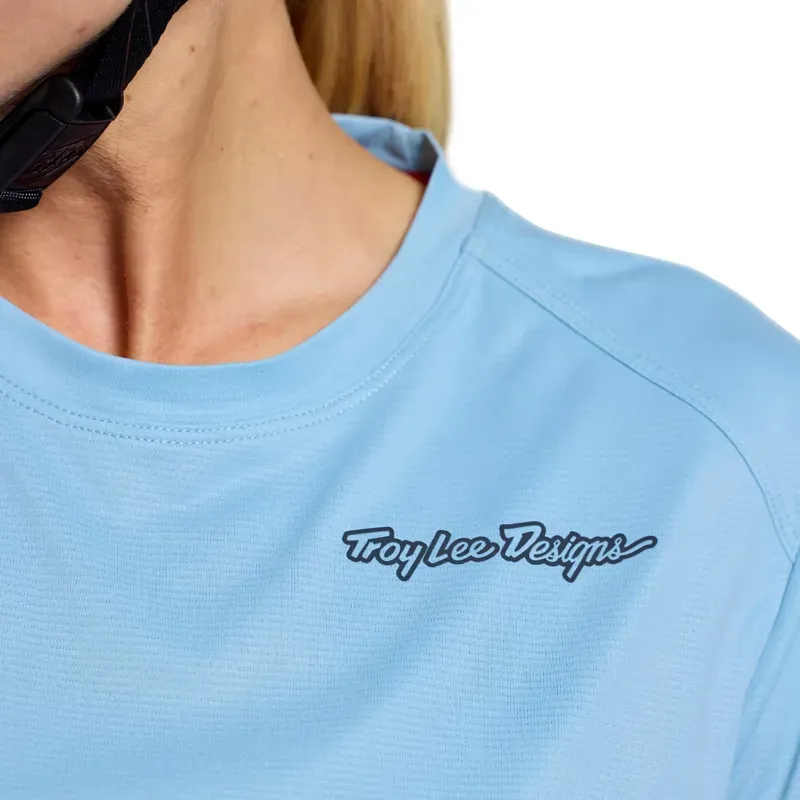 Troy Lee Designs Lilium Pro Womens S/S Jersey in Mono Dawn Blue-6