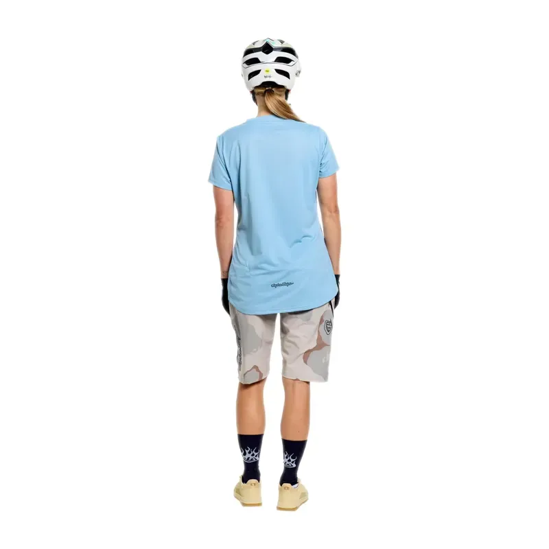 Troy Lee Designs Lilium Pro Womens S/S Jersey in Mono Dawn Blue-8