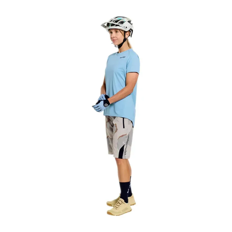 Troy Lee Designs Lilium Pro Womens S/S Jersey in Mono Dawn Blue-9