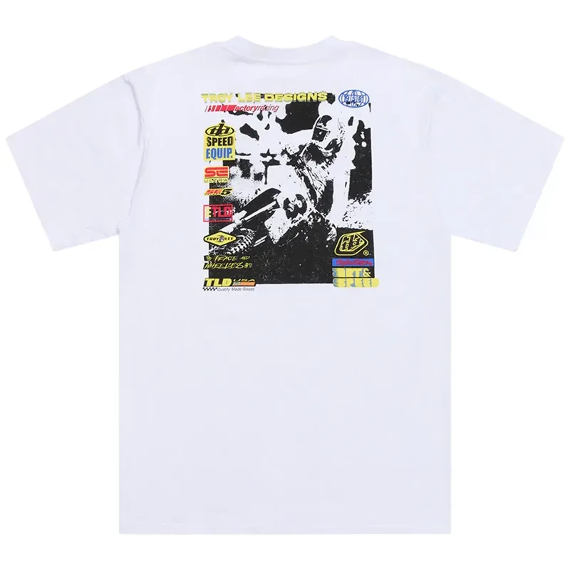 Troy Lee Designs Overload T-Shirt in White-1