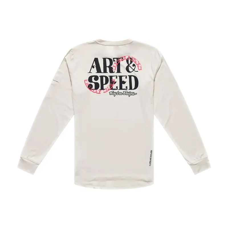 Troy Lee Designs Ruckus Long Sleeve Ride Jersey in Art Speed Pumice-1