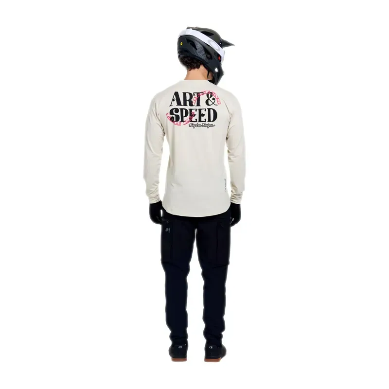 Troy Lee Designs Ruckus Long Sleeve Ride Jersey in Art Speed Pumice-12