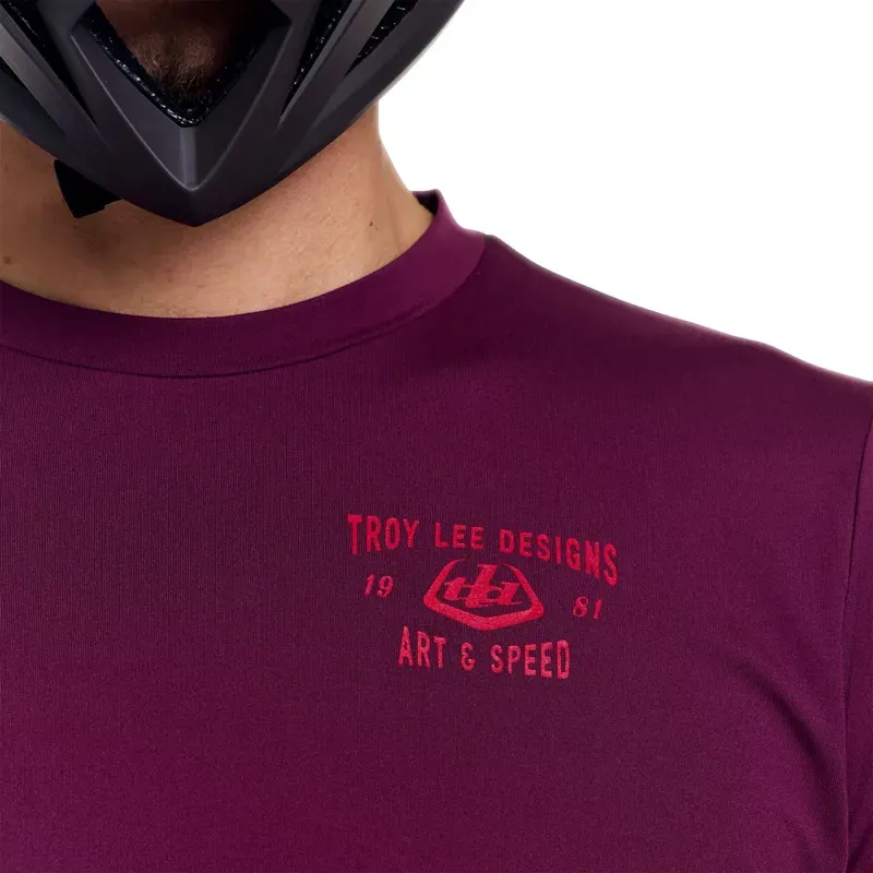 Troy Lee Designs Ruckus Long Sleeve Ride Jersey in Lockdown Sangria-6