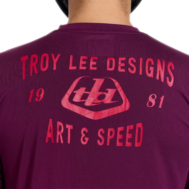 Troy Lee Designs Ruckus Long Sleeve Ride Jersey in Lockdown Sangria-7
