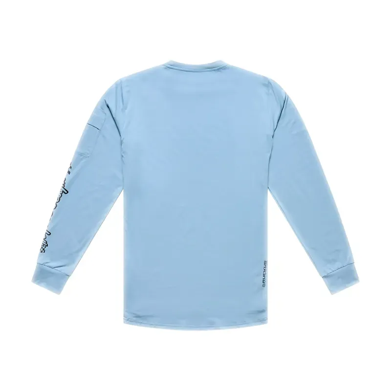 Troy Lee Designs Ruckus Long Sleeve Ride Jersey in Waves Dawn Blue-1
