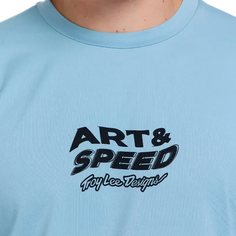 Troy Lee Designs Ruckus Long Sleeve Ride Jersey in Waves Dawn Blue-5