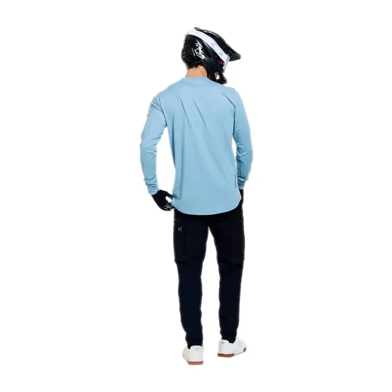 Troy Lee Designs Ruckus Long Sleeve Ride Jersey in Waves Dawn Blue-9