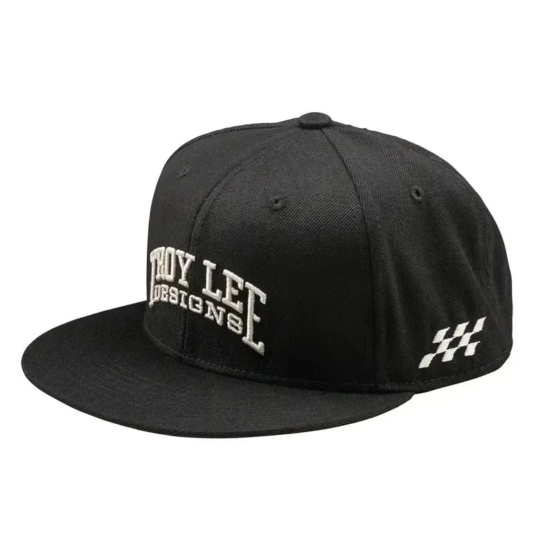 Troy Lee Designs Scholar Flat Bill Snapback Cap in Black
