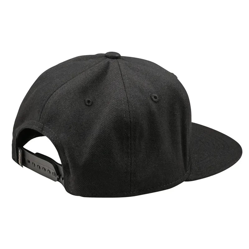 Troy Lee Designs Scholar Flat Bill Snapback Cap in Black-1