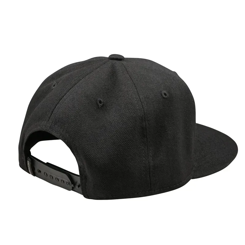 Troy Lee Designs Signature Flat Bill Snapback Cap in Black-1