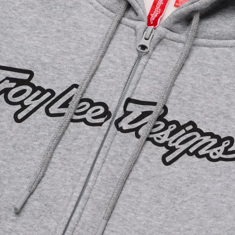 Troy Lee Designs Signature Pullover Hoodie in Grey Heather-2