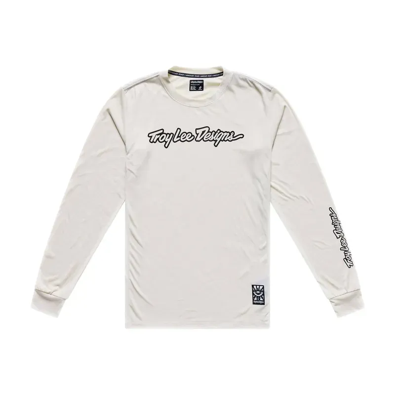 Troy Lee Designs Skyline Long Sleeve Ride Jersey in Signature Pumice