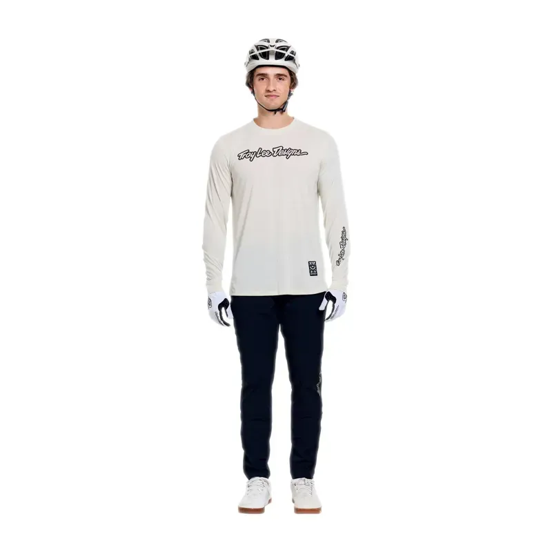 Troy Lee Designs Skyline Long Sleeve Ride Jersey in Signature Pumice-9
