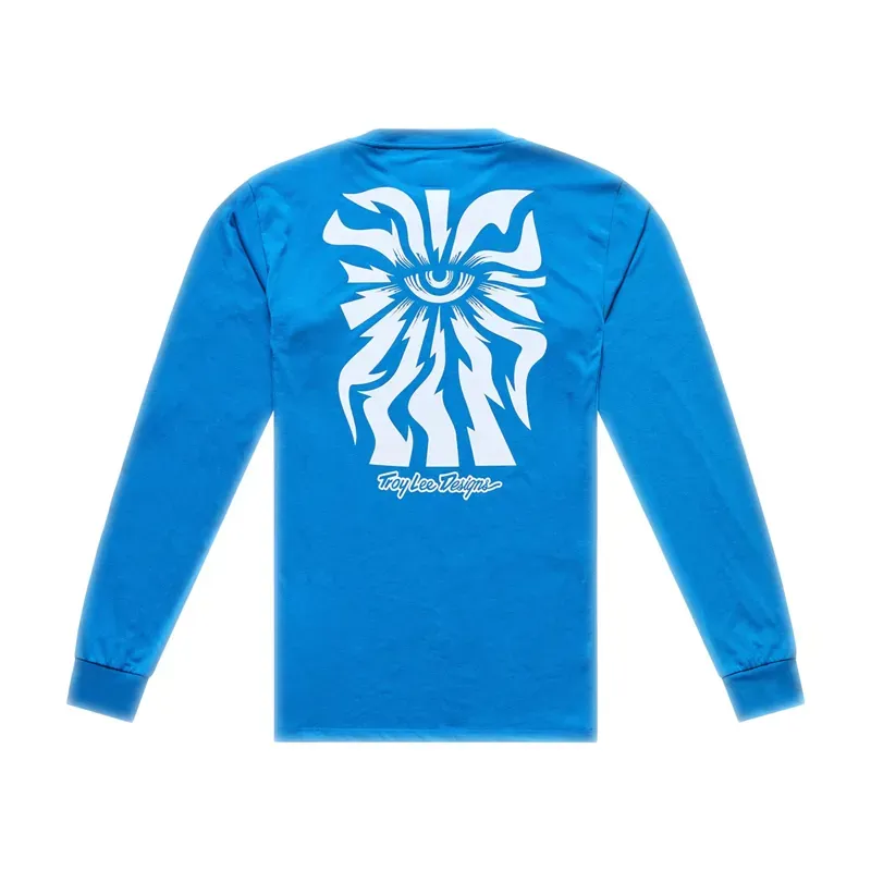 Troy Lee Designs Skyline LS Ride Jersey in One Eye Aero Blue-1