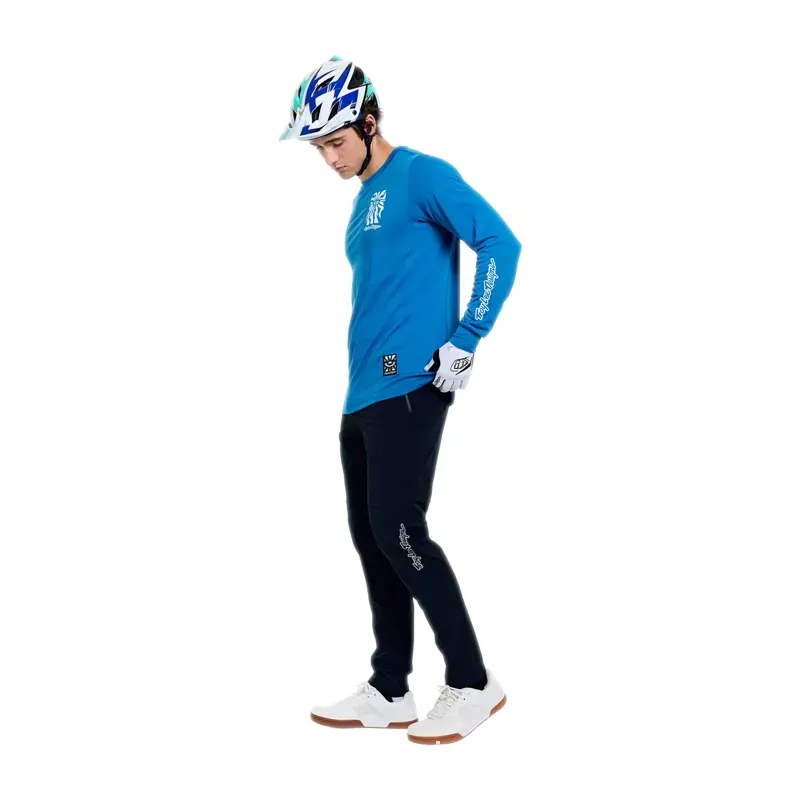 Troy Lee Designs Skyline LS Ride Jersey in One Eye Aero Blue-12
