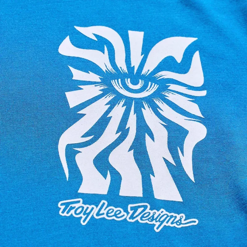 Troy Lee Designs Skyline LS Ride Jersey in One Eye Aero Blue-3