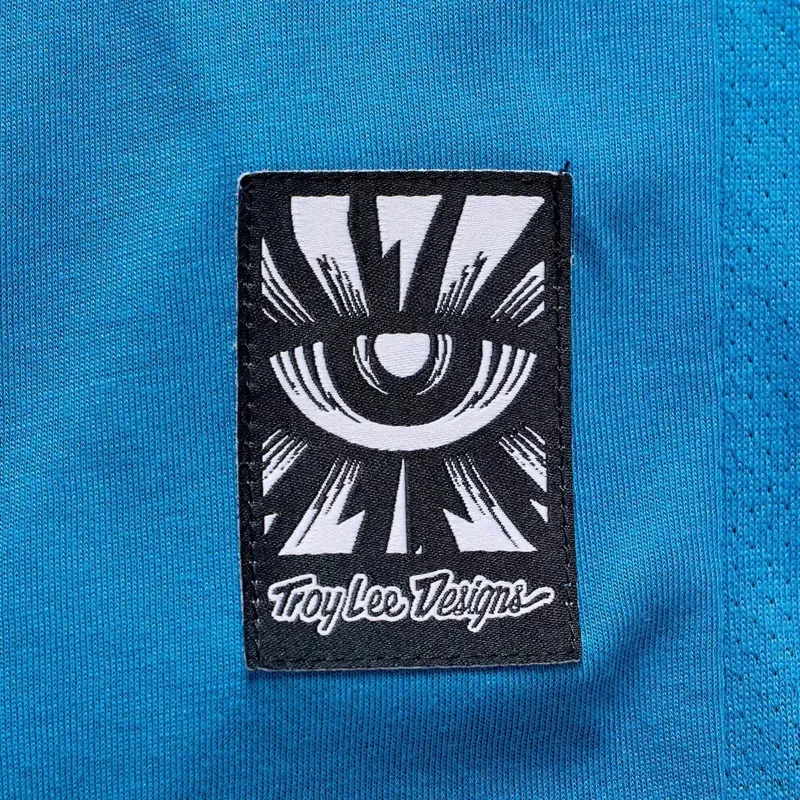 Troy Lee Designs Skyline LS Ride Jersey in One Eye Aero Blue-4