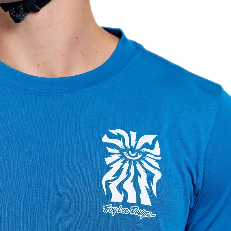 Troy Lee Designs Skyline LS Ride Jersey in One Eye Aero Blue-6