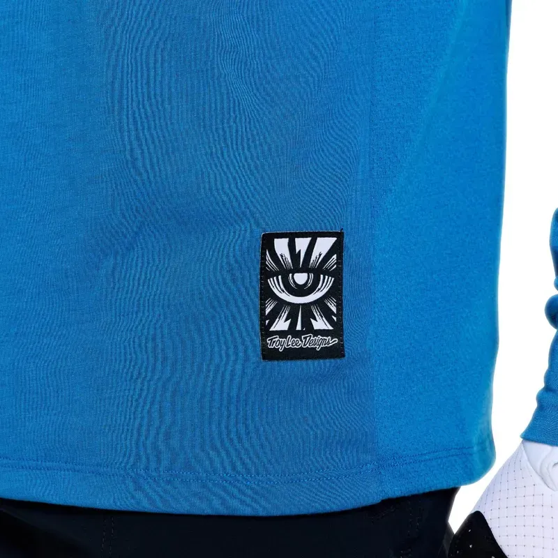 Troy Lee Designs Skyline LS Ride Jersey in One Eye Aero Blue-9