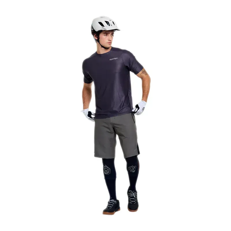 Troy Lee Designs Skyline Pro Air Short Sleeve Jersey in Mono Carbon-3