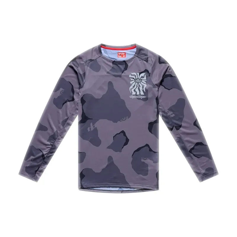 Troy Lee Designs Skyline Pro Long Sleeve Jersey In Flow Camo Carbon